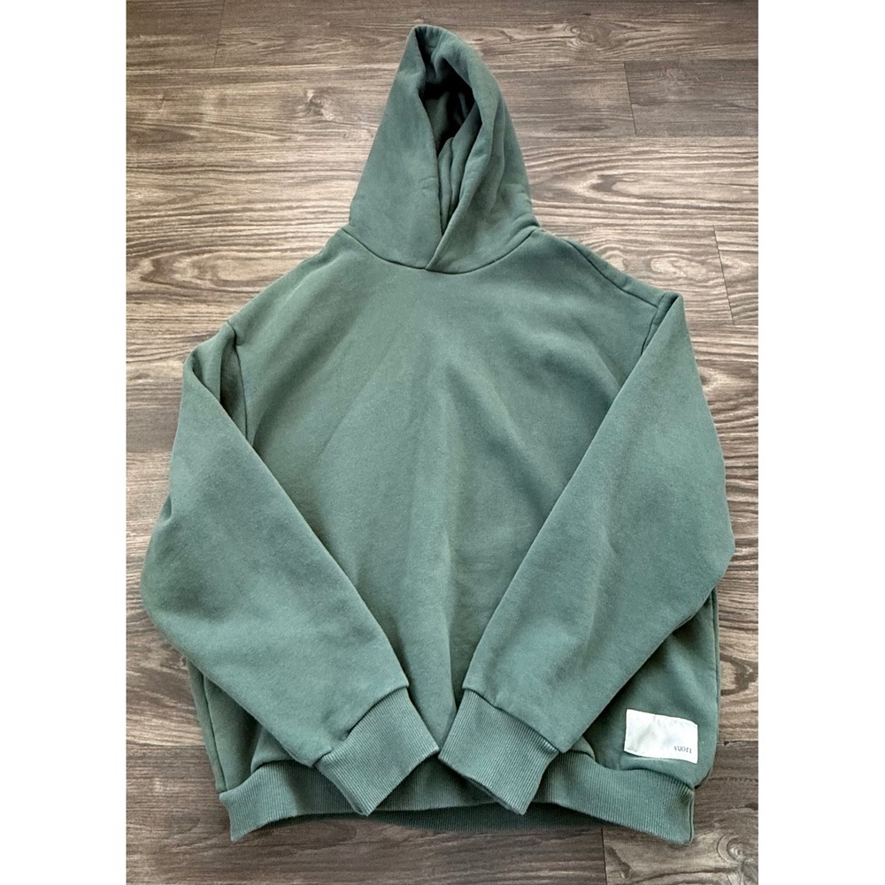 Vuori Restore 2.0 Hoodie Ever Green Sweatshirt Fleece Pullover Womens Small